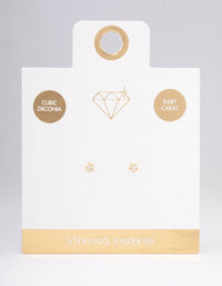 Gold Plated Sterling Silver Baby Star Stud Earrings - link has visual effect only