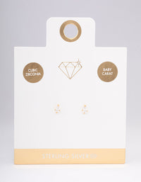 Gold Plated Sterling Silver Baby Pear Stud Earrings - link has visual effect only