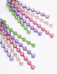 Rainbow Cupchain Drop Earrings - link has visual effect only