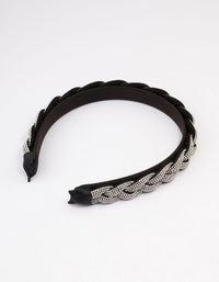 Fabric Diamante Twisted Headband - link has visual effect only