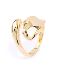 Gold Plated Bold Wrapped Ring - link has visual effect only