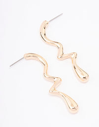 Gold Drip Drop Earrings - link has visual effect only