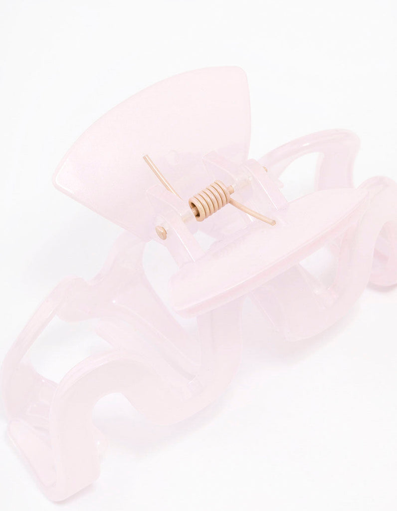 Lilac Wavy Hair Claw Clip