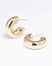 Gold Plated Small Hoop Earrings - link has visual effect only