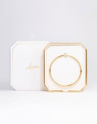 Gold Plated Clean Bangle - link has visual effect only