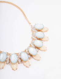 Gold Faceted Statement Necklace - link has visual effect only