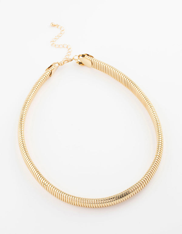 Gold Thick Snake Chain Necklace - Lovisa