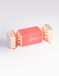 Pink & Gold Christmas Bon Bon Wrapping - link has visual effect only