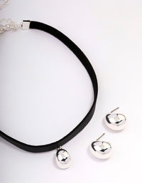 Silver Teardrop Jewellery Set - link has visual effect only