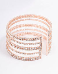 Rose Gold Layered Cupchain Wrist Cuff - link has visual effect only