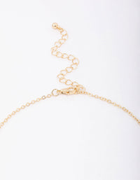 Gold Plated Alternating Cubic Zirconia Droplet Pendant Necklace - link has visual effect only
