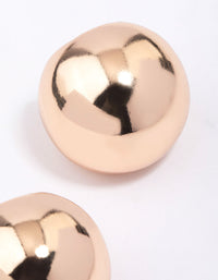 Gold Small Round Ball Hoop Earrings - link has visual effect only