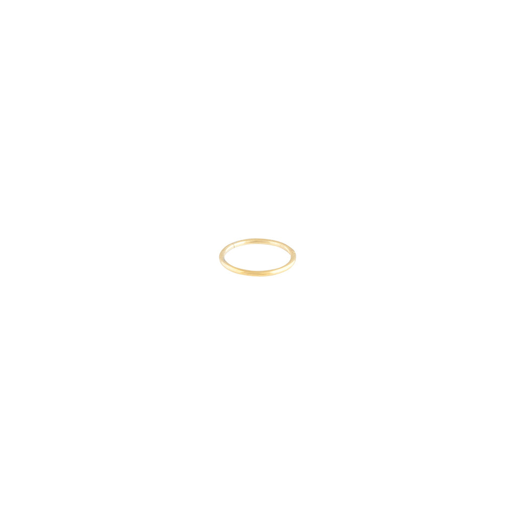 Gold Thin Clicker Hoop Earring